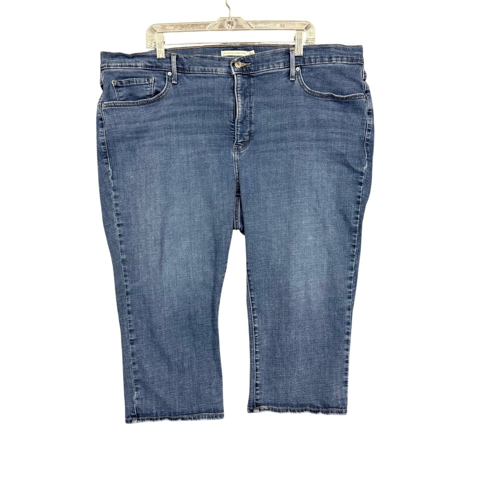 Levis Jeans Womens 24W Blue 311 Shaping Skinny Capri Medium Wash Denim‎ Plus